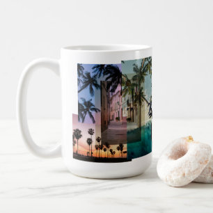 Taza de café con palmera