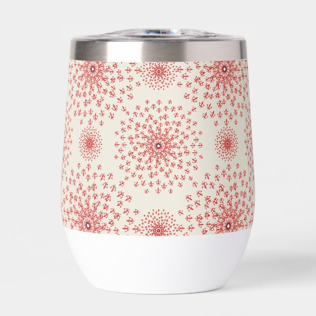 Taza de café con patrón artístico – Loza de cocina (Frente)
