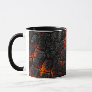 Taza de café con patrón de Damasco oscuro