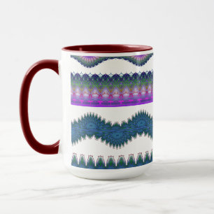 Taza de café con patrón en zigzag