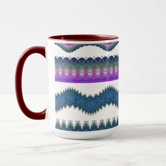 Taza de café con patrón en zigzag (Izquierda)