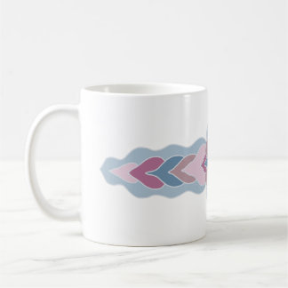 Taza de café con patrón folk pastel