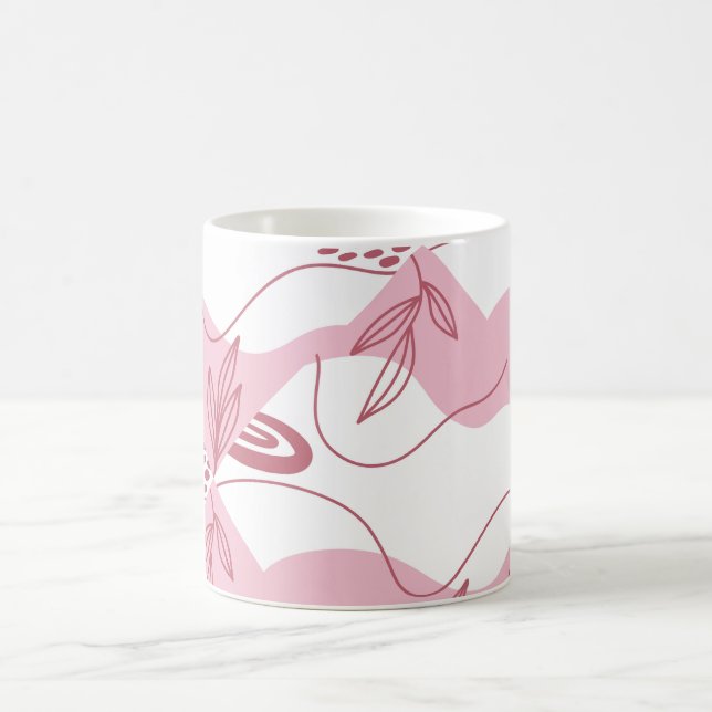 Taza de café con patrón minimalista (Centro)