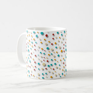 Taza De Café Con Patrón Retro Moderno Regalo