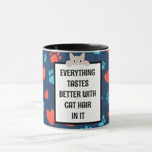 Taza de café con pelo de gato - Regalo de mascota 