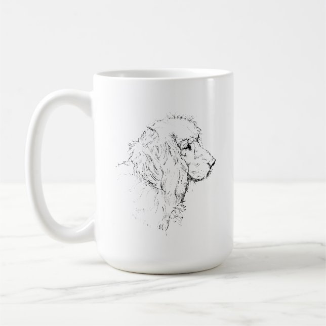 Taza de café con perro de raza Cocker Spaniel - Bo (Izquierda)