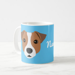Taza de café con perro Jack Russell