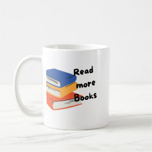 Taza De Café Con Pila Colorida Leer Más Libros