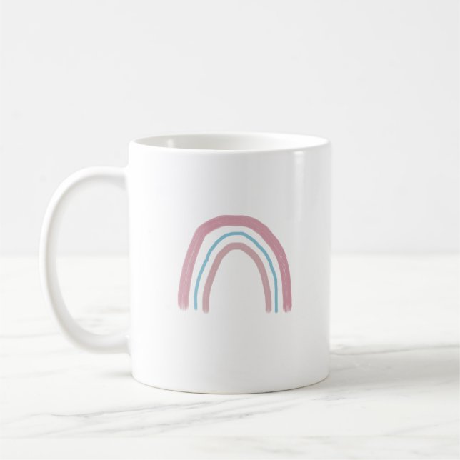 Taza de café con pintura de arcoíris (Izquierda)