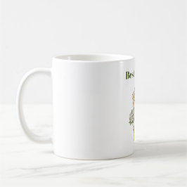 Taza de café con ramo de rosas de jardinero de gat