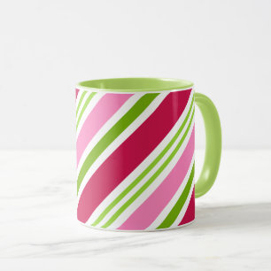 Taza De Café Con Rayas De Caramelo De Navidad Rega