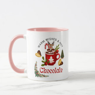 Taza de café con renos de Navidad Caliente Lindo