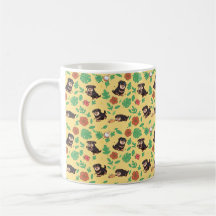 Taza de café con Rottweiler de verano con perro Ka