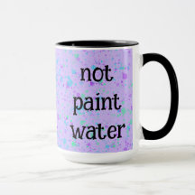 Taza De Café Con Salpicaduras De Pintura Morada Di