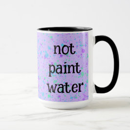 Taza De Café Con Salpicaduras De Pintura Morada Di