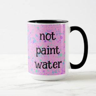 Taza De Café Con Salpicaduras De Pintura Rosa Dive