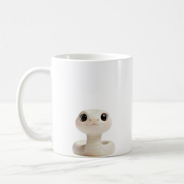 taza de café con serpiente adorable (Izquierda)