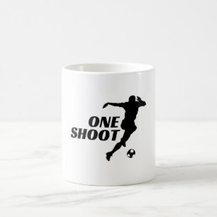 Taza de café con silueta de fútbol One Shoot