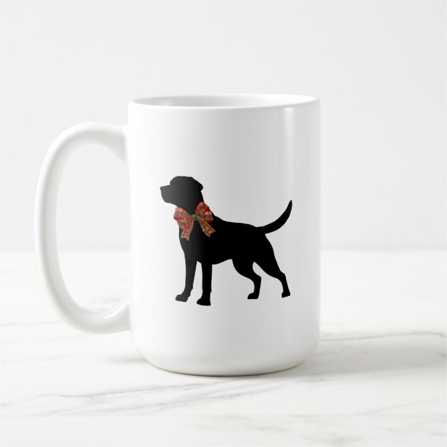 Taza de café con silueta de perro Labrador Retriev (Izquierda)
