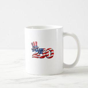 Taza de café con sombrero del Tío Sam Patriótica 2