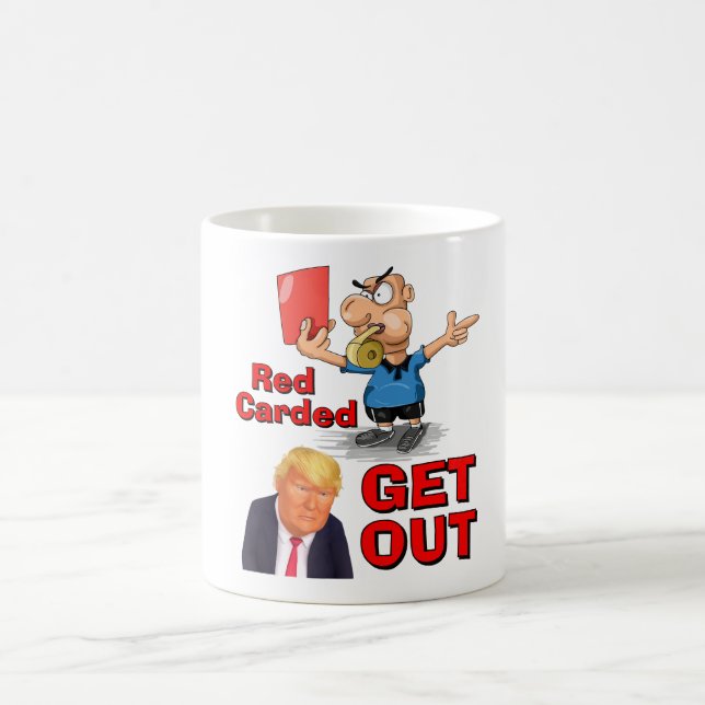 Taza de café con tarjeta roja (Centro)
