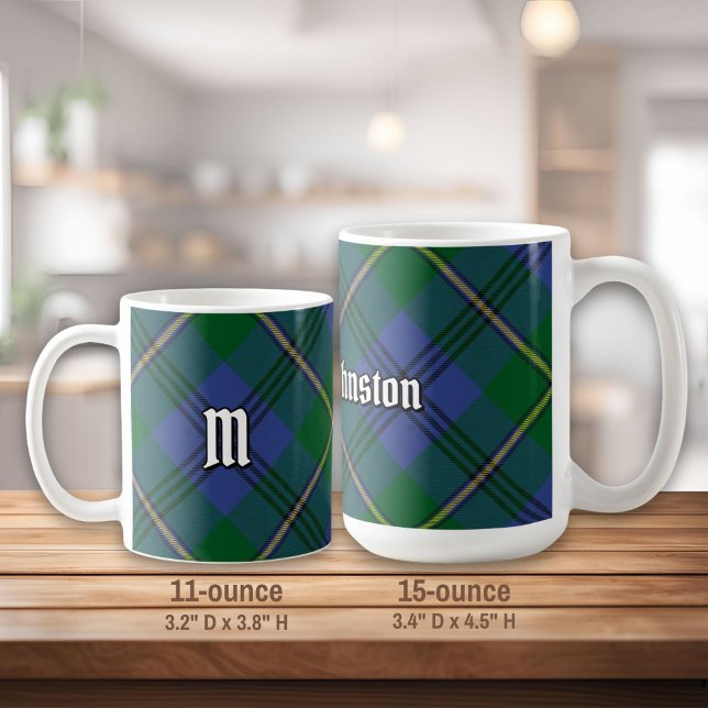 Taza de café con tartán del Clan Johnston (Subido por el creador)