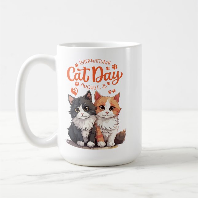 Taza De Café Con Tema De Gato (Izquierda)