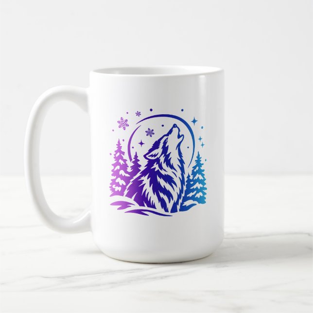 Taza De Café Con tema de invierno  (Izquierda)