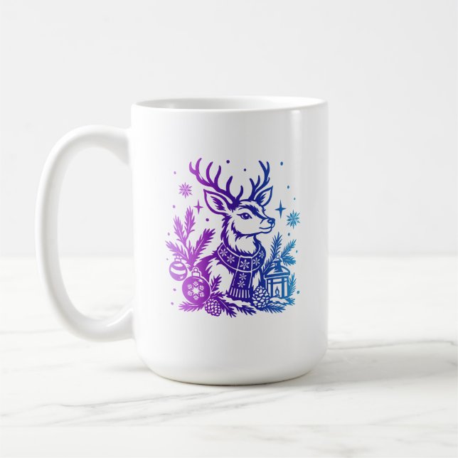 Taza De Café Con tema de invierno  (Izquierda)