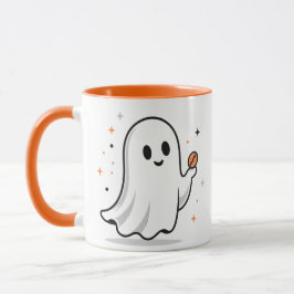 Taza de café con tipografía divertida de Halloween