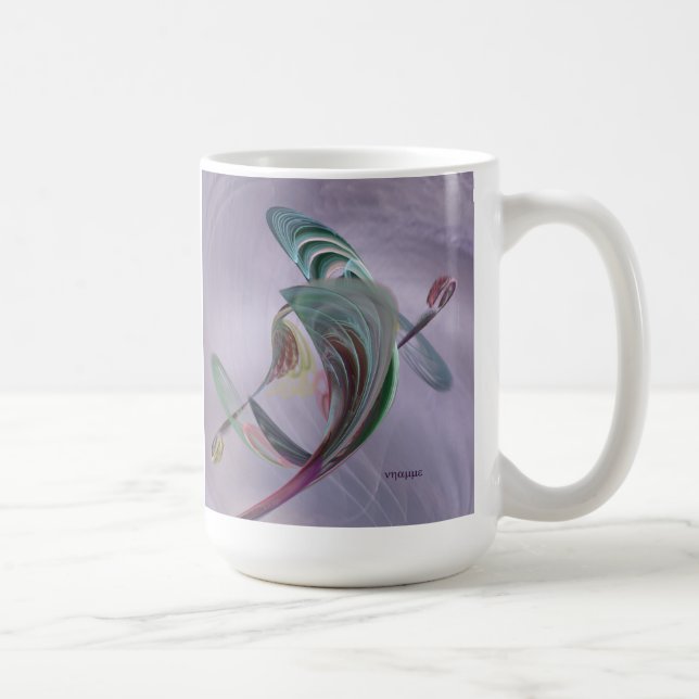 taza de café con una flor del fractal (Derecha)