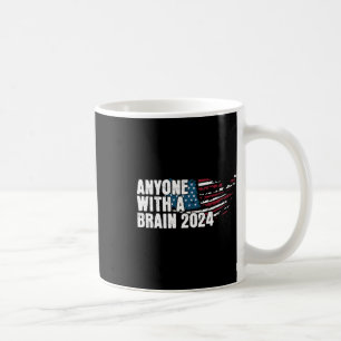 Taza De Café Con Una Humor Electoral Cerebro 2024 Tee