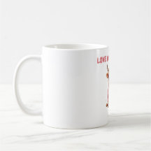 Taza de café con vacas de las Highlands y gafas de