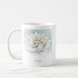 Taza de café con versículo bíblico