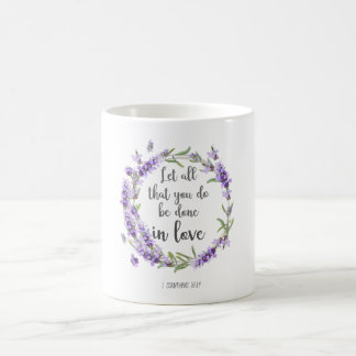 Taza de café con versículo bíblico