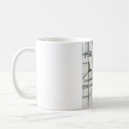 Taza de café con versículo bíblico Filipenses 4:13