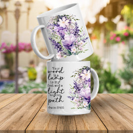 Taza de café con versículo bíblico Tu palabra es u