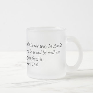 Taza de café con verso de la biblia