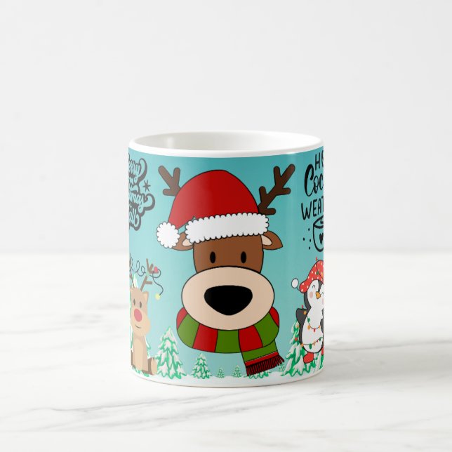 Taza de café con vibraciones de chocolate caliente (Centro)