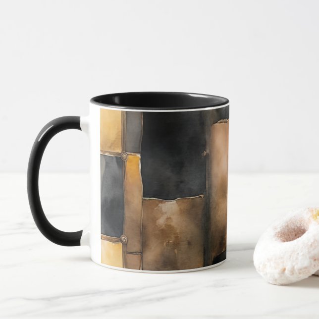 Taza De Café Con Vibraciones De Navidad (Con donut)