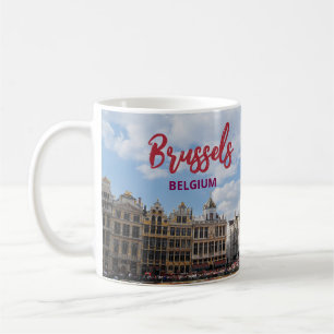 Taza de café con vista de Bruselas Bélgica Recuerd