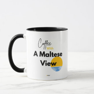 Taza de café con vista maltesa | AMAR Prints