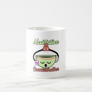 Taza De Café Concentración de meditación café café lindo Mug Ka