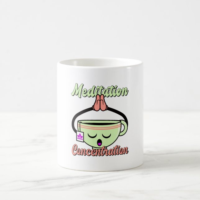 Taza De Café Concentración de meditación café café lindo Mug Ka (Centro)