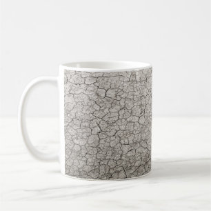 Taza De Café Concepto de vermífugo global: tierra quemada y que