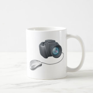 Taza De Café Concepto del ratón del ordenador de la cámara
