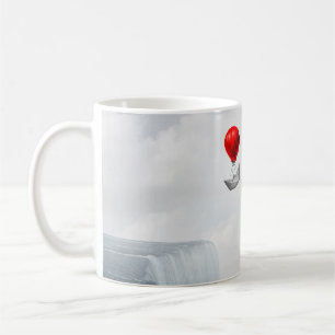 Taza De Café Concepto surrealista y metáfora creativa de soluci