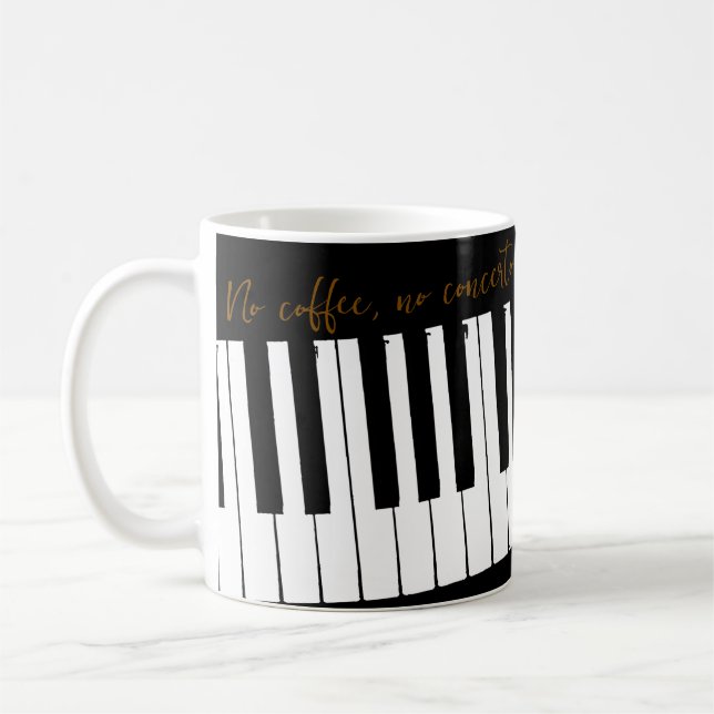 Taza De Café Concerto No Café Personalizable (Izquierda)