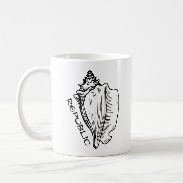 Taza De Café Conch Republic Coffee Mug (Izquierda)