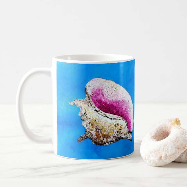 Taza De Café Conch Shell Mug (Con donut)